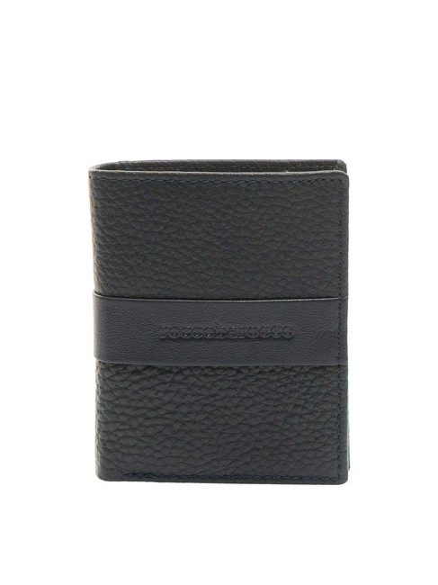 ROCCOBAROCCO JOHN Vertical leather wallet navy - Men’s Wallets