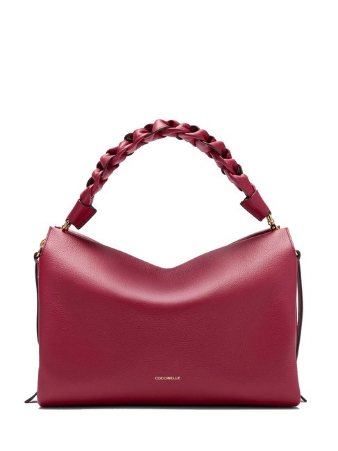 COCCINELLE BOHEME Handbag, with shoulder strap, in leather sangria/skin - Women’s Bags