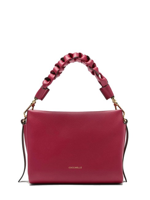 COCCINELLE BOHEME Handbag, with shoulder strap, in leather sangria/skin - Women’s Bags