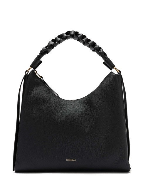 COCCINELLE BOHEME GRANA DOUBLE Large leather shoulder bag noir/cuir - Women’s Bags