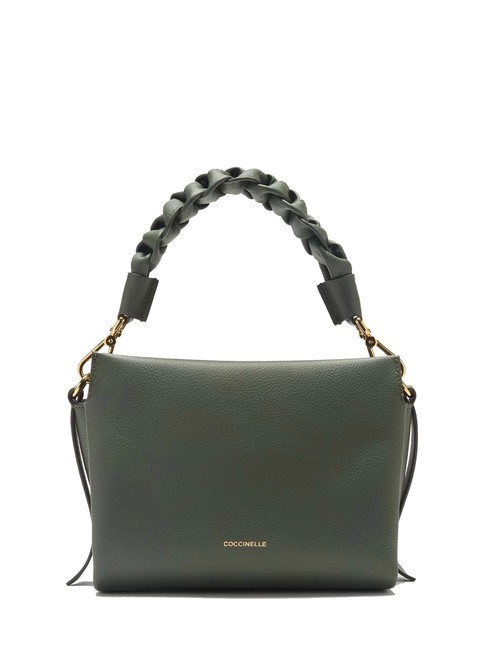 COCCINELLE BOHEME Handbag, with shoulder strap, in leather seaweed/guacamole - Women’s Bags