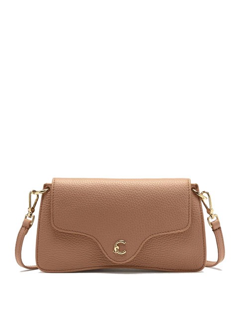 COCCINELLE C-ME Hammered leather bag with flap skin - Women’s Bags