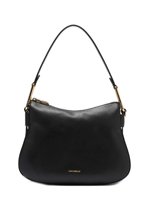 COCCINELLE MAGIE SOFT Leather shoulder bag with shoulder strap Black - Women’s Bags