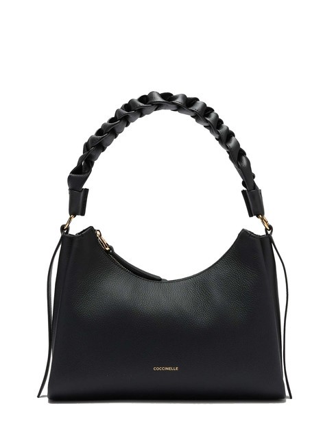COCCINELLE BOHEME GRANA DOUBLE Medium leather bag noir/cuir - Women’s Bags