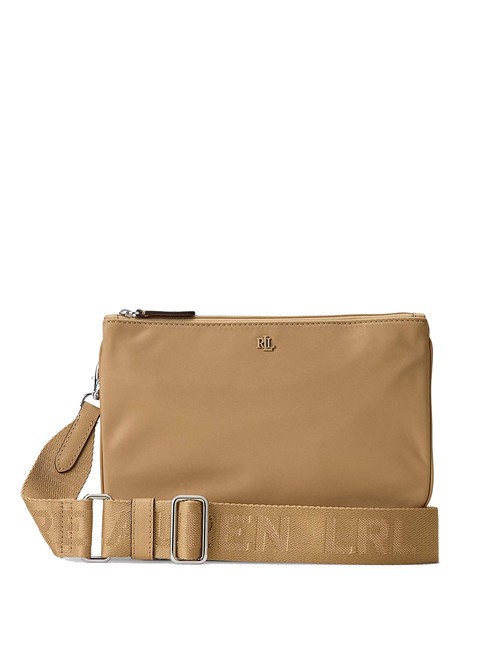 RALPH LAUREN LANDYN Nylon flat shoulder bag khaki/khaki - Women’s Bags