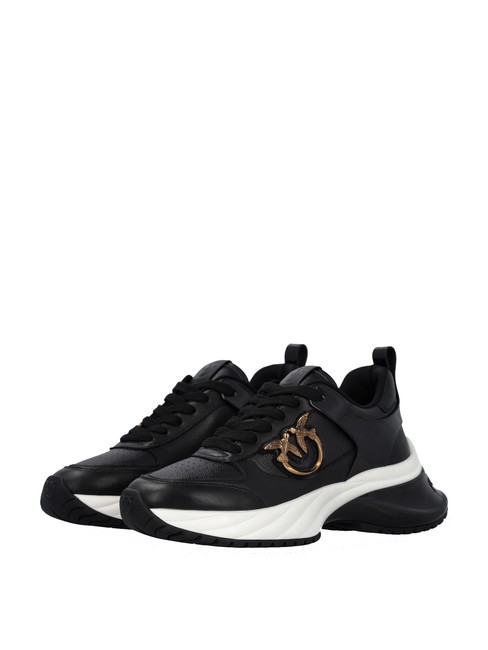 PINKO ARIEL Sneakers with mirror details black limousine - Women’s shoes