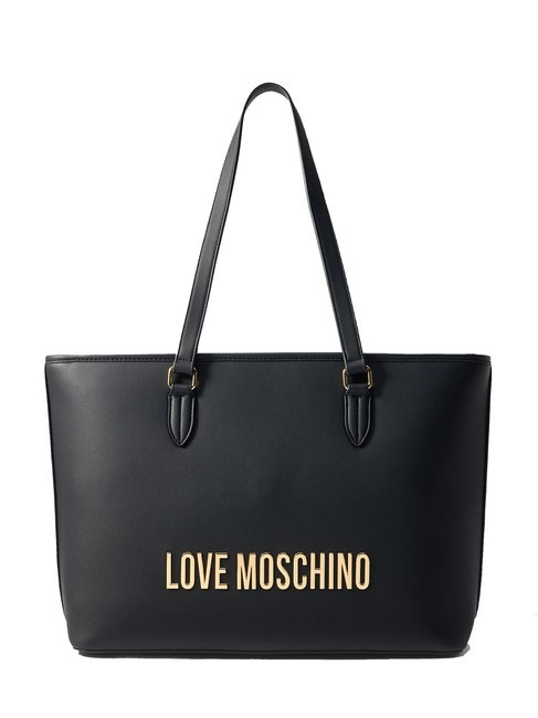 LOVE MOSCHINO BOLD LOVE Shoulder shopping bag Black - Women’s Bags