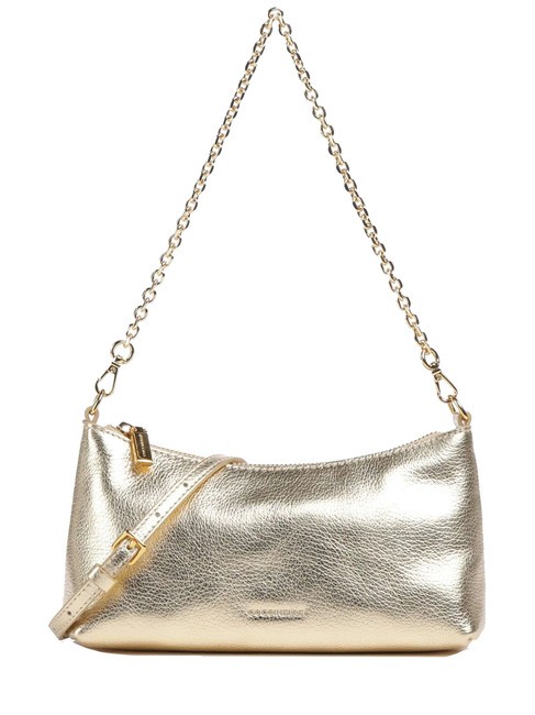 COCCINELLE AURA  Mini shoulder bag, with shoulder strap golden - Women’s Bags
