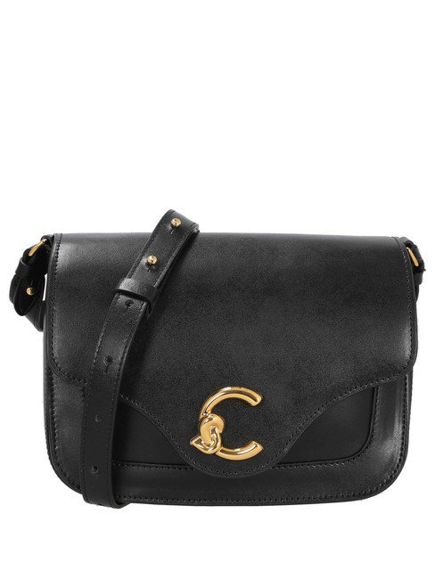 COCCINELLE C-ME CALF COCK Mini shoulder bag, in leather Black - Women’s Bags