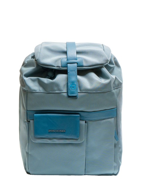 PIQUADRO CARTESIO Single shoulder backpack, 14" laptop holder Blue - Laptop backpacks