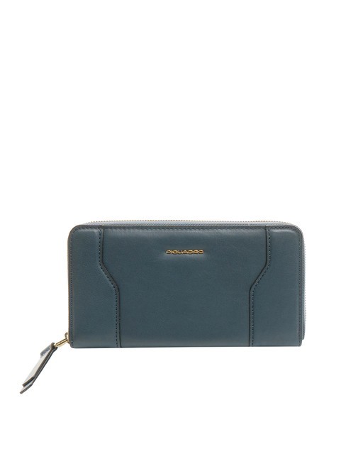 PIQUADRO W99  Leather wallet blue - Women’s Wallets