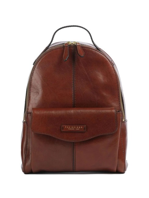 THE BRIDGE GLORIA  Leather backpack BROWN - Women’s Bags
