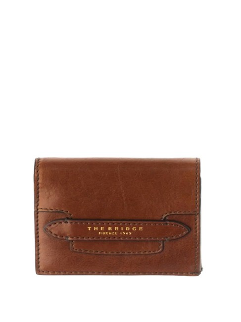 THE BRIDGE LUCREZIA  Medium Leather Wallet BROWN - Women’s Wallets