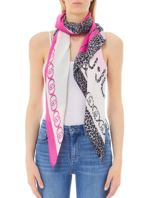 LIUJO MACULA Scarf pink berry - Scarves