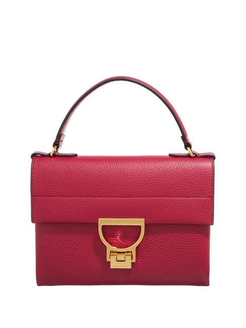 COCCINELLE ARLETTIS Textured leather mini bag sangria - Women’s Bags
