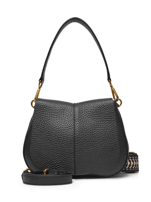 GIANNI CHIARINI HELENA ROUND Shoulder bag with double shoulder strap Black - Women’s Bags