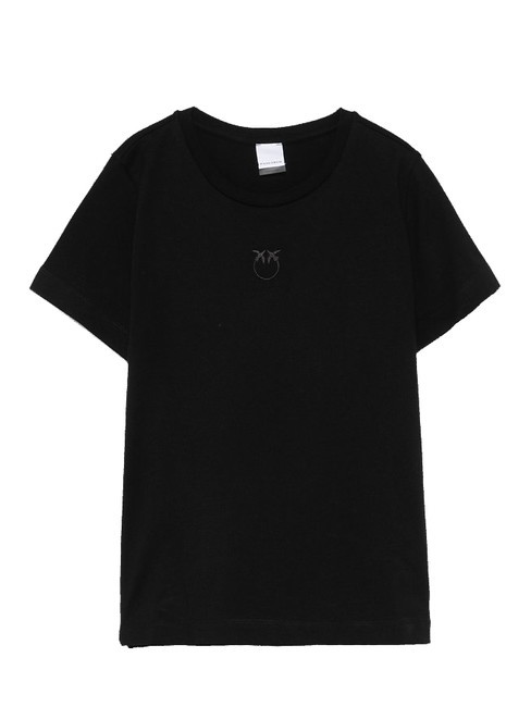 PINKO BUSSOLOTTO Logo T-shirt black limousine - T-shirt