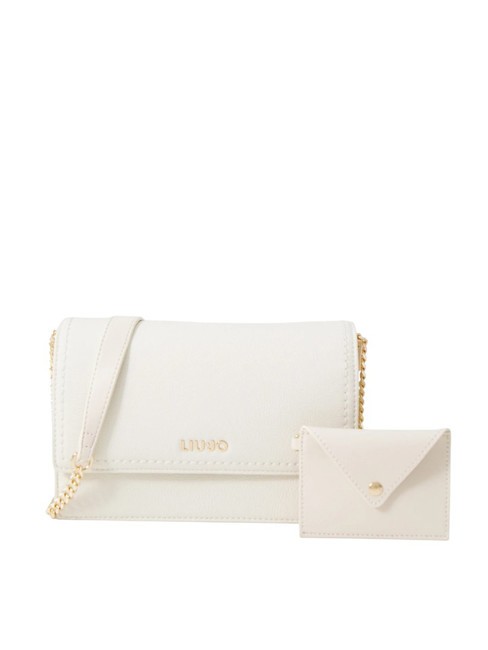 LIUJO MANHATTAN Shoulder bag with pouch cream - Women’s Bags