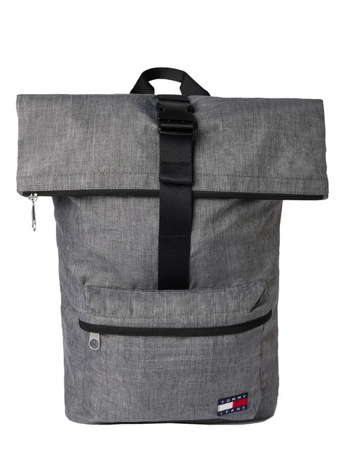 TOMMY HILFIGER TOMMY JEANS ESSENTIAL DAILY  Roll top backpack zinc grey - Laptop backpacks