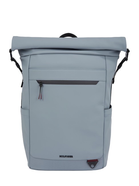 TOMMY HILFIGER TH SEASONAL Roll top backpack grey tar - Laptop backpacks