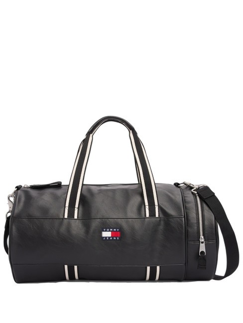 TOMMY HILFIGER TOMMY JEANS CITY COLLEGE Duffel bag with shoulder strap black - Duffle bags