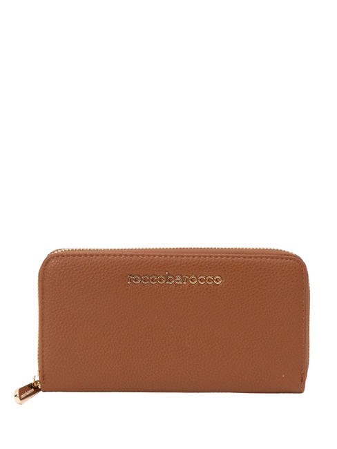 ROCCOBAROCCO CLAIR Large zip around wallet tan - Women’s Wallets