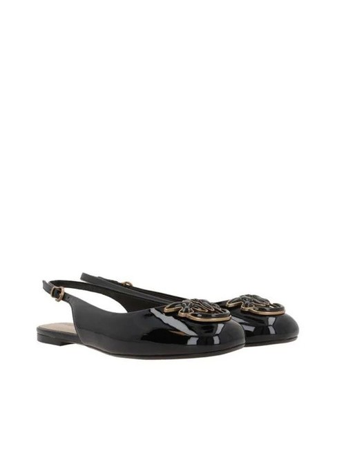 PINKO MAGGY Sling-back shiny ballerinas black limousine - Women’s shoes