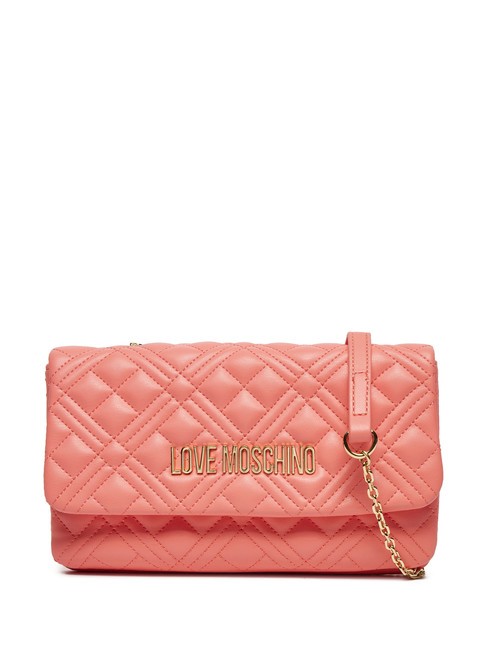 LOVE MOSCHINO QUILTED Small shoulder bag coral - Women’s Bags