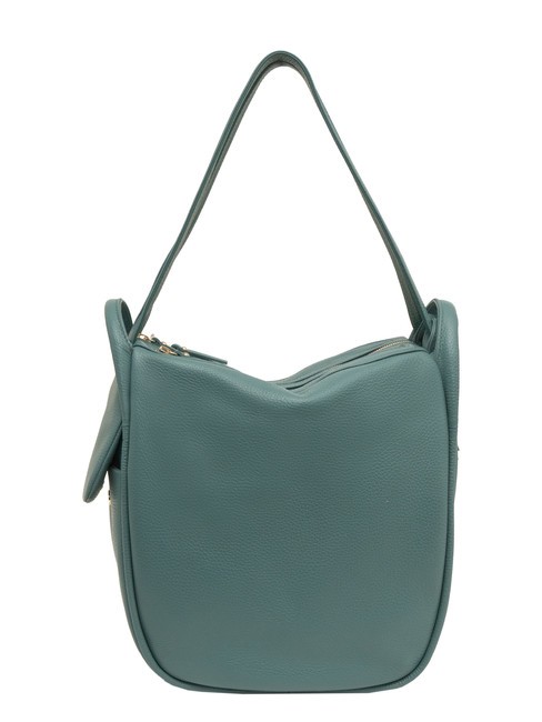 LESAC TRIO  Hammered leather satchel backpack sugar paper - Women’s Bags