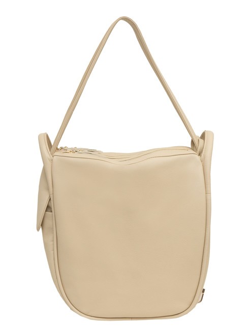 LESAC TRIO Nappa leather satchel backpack beige - Women’s Bags