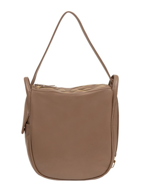 LESAC TRIO Nappa leather satchel backpack brown - Women’s Bags