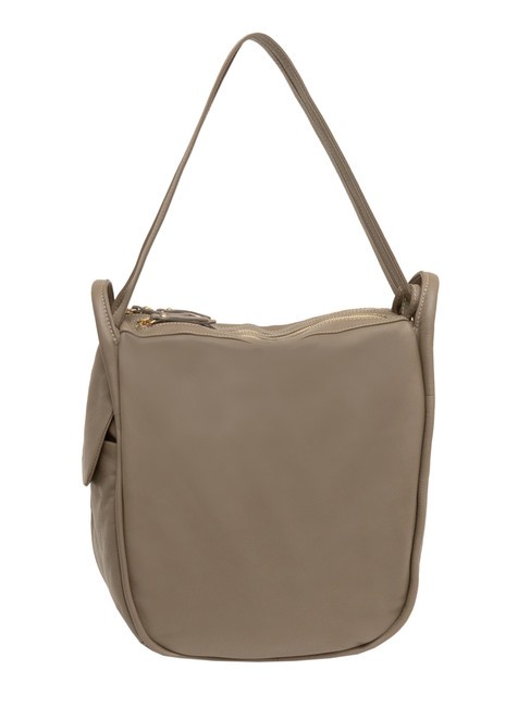 LESAC TRIO Nappa leather satchel backpack mud - Women’s Bags