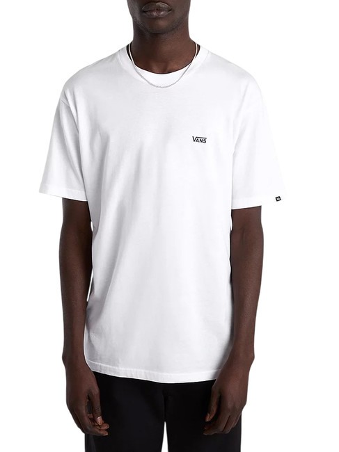 VANS LEFT CHEST LOGO  Cotton T-Shirt white / black - T-shirt