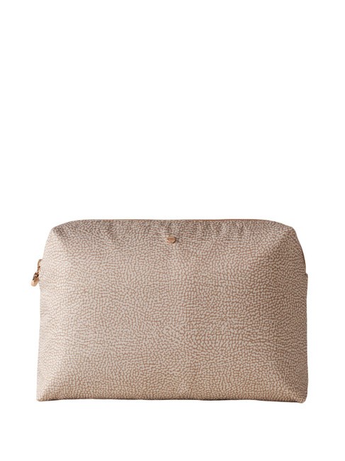 BORBONESE CLASSICA MEDIUM Travel bag sand - Beauty Case