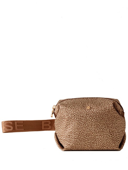 BORBONESE CLASSICA Beauty with handle Beiger sea - Women’s Bags