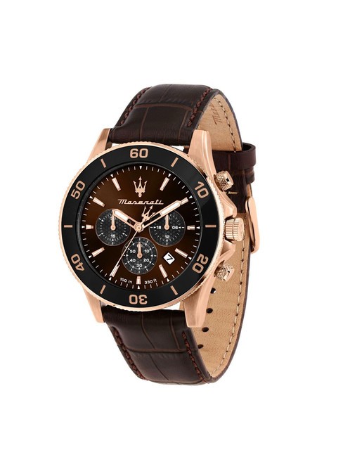 MASERATI COMPETIZIONE Multifunction watch brown - Watches