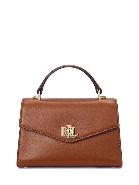 RALPH LAUREN FARRAH Leather briefcase bag lauren tan1 - Women’s Bags
