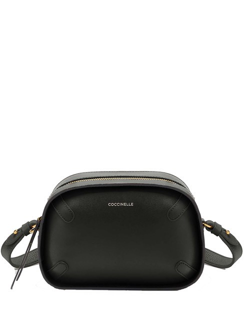 COCCINELLE MALETA CALF Mini shoulder bag, in leather Black - Women’s Bags