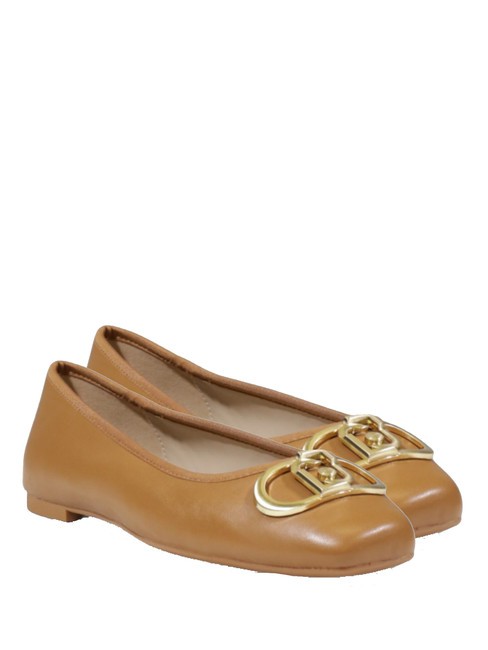 LIUJO DAFNE 04 Leather ballerinas nut - Women’s shoes