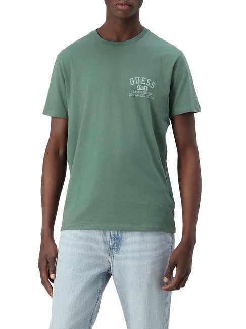 GUESS BSC CLASSIC Cotton T-Shirt urban sky multi - T-shirt