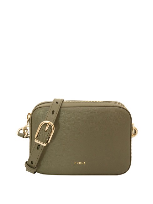 FURLA GARDENIA Andromeda Print Leather Shoulder Bag sage - Women’s Bags