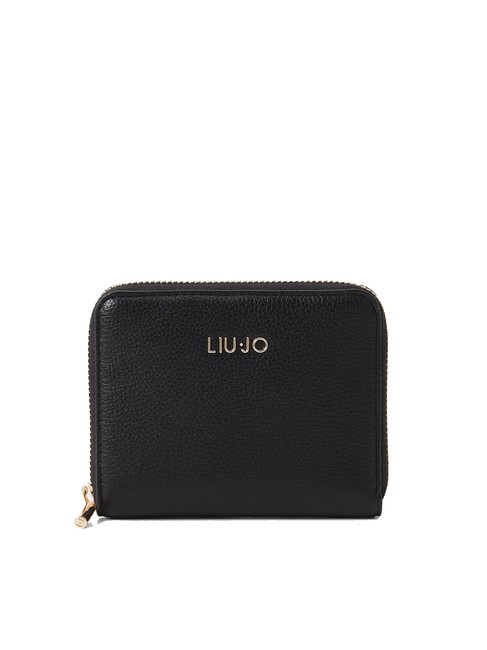 LIUJO CALIWEN Medium zip around wallet BLACK - Women’s Wallets