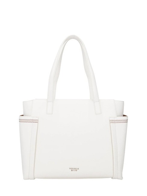 TOSCA BLU CAMOGLI Shopping bag with side pockets white - Women’s Bags