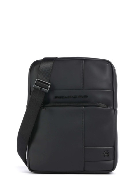 PIQUADRO WOLLEM GOMMATA  iPad mini bag Black - Over-the-shoulder Bags for Men