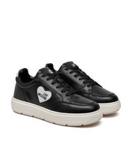 LOVE MOSCHINO BOLD 40 Leather sneakers ne / offw - Women&rsquo;s shoes - 1