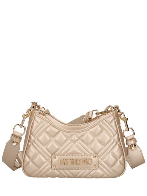 LOVE MOSCHINO QUILTED LM Shoulder bag gold - Women’s Bags