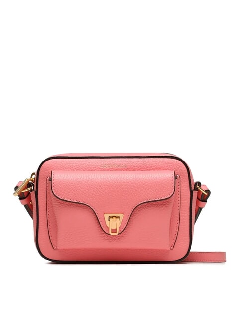 COCCINELLE BEAT SOFT Textured leather mini bag hyper pink - Women’s Bags