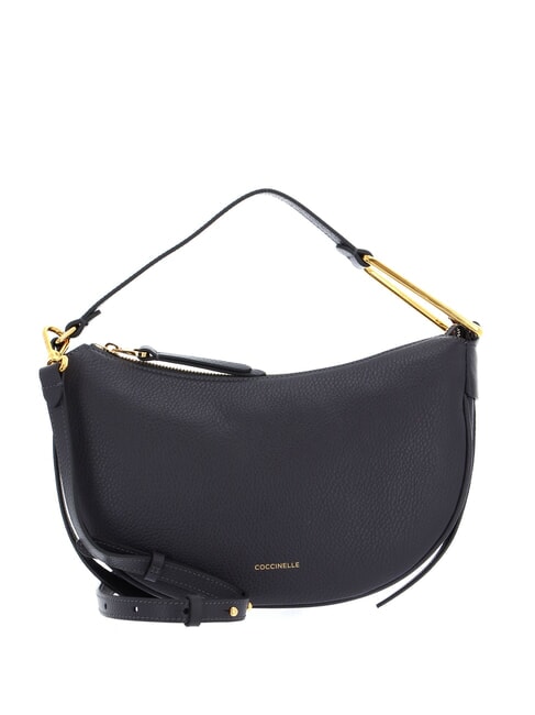 COCCINELLE PRISCILLA Bag with shoulder strap, in leather slate - Women’s Bags