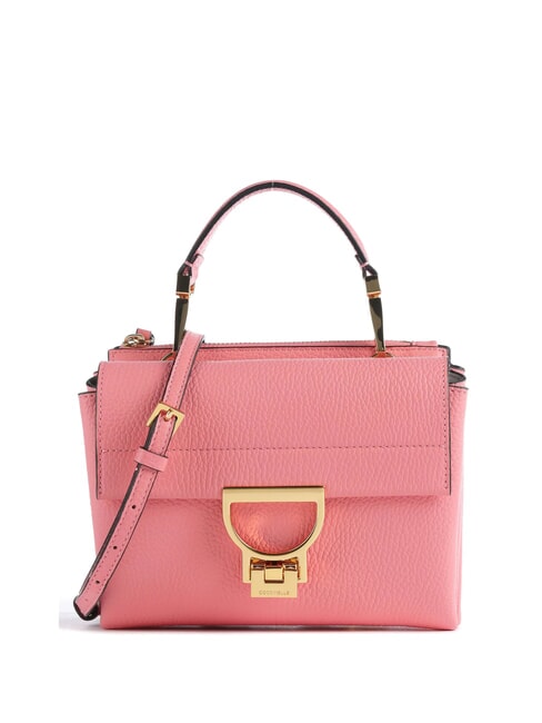 COCCINELLE ARLETTIS Textured leather minibag hyper pink - Women’s Bags