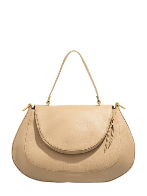 COCCINELLE SOLE Handbag, with shoulder strap, in leather toasted - Women’s Bags